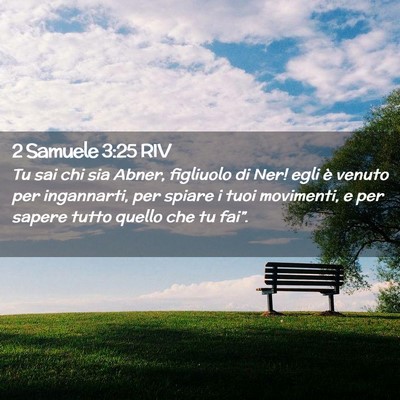 Picture 02 - 2 Samuele 3:25 RIV - Tu sai chi sia Abner, figliuolo di Ner! egli è - Bible Verse Picture