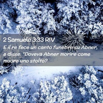 Picture 02 - 2 Samuele 3:33 RIV - E il re fece un canto funebre su Abner, e disse: - Bible Verse Picture