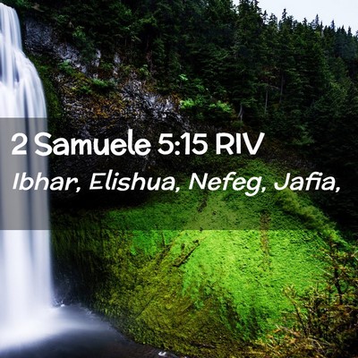 Picture 02 - 2 Samuele 5:15 RIV - Ibhar, Elishua, Nefeg, - Bible Verse Picture