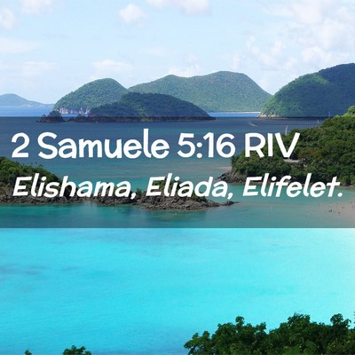 Picture 02 - 2 Samuele 5:16 RIV - Elishama, Eliada, - Bible Verse Picture