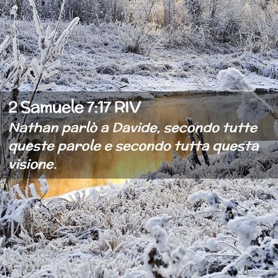 Picture 02 - 2 Samuele 7:17 RIV - Nathan parlò a Davide, secondo tutte queste - Bible Verse Picture