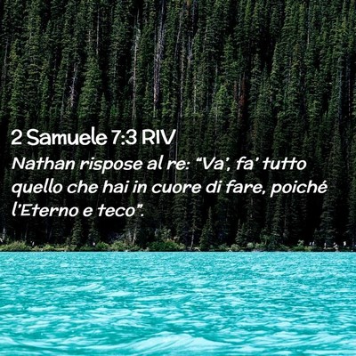 Picture 02 - 2 Samuele 7:3 RIV - Nathan rispose al re: “Va’, fa’ tutto - Bible Verse Picture