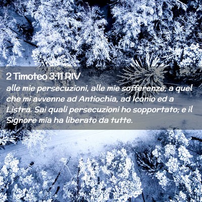 Picture 02 - 2 Timoteo 3:11 RIV - alle mie persecuzioni, alle mie sofferenze, a - Bible Verse Picture