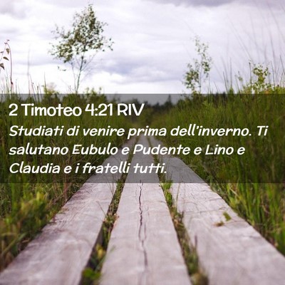 Picture 02 - 2 Timoteo 4:21 RIV - Studiati di venire prima dell’inverno. Ti - Bible Verse Picture