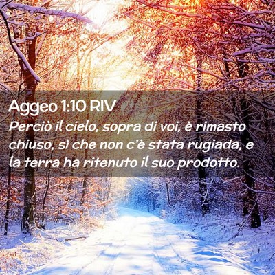 Picture 02 - Aggeo 1:10 RIV - Perciò il cielo, sopra di voi, è rimasto - Bible Verse Picture