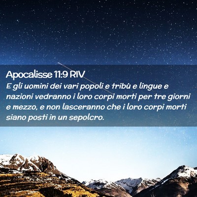 Picture 02 - Apocalisse 11:9 RIV - E gli uomini dei vari popoli e tribù e lingue e - Bible Verse Picture
