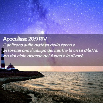 Picture 02 - Apocalisse 20:9 RIV - E salirono sulla distesa della terra e - Bible Verse Picture