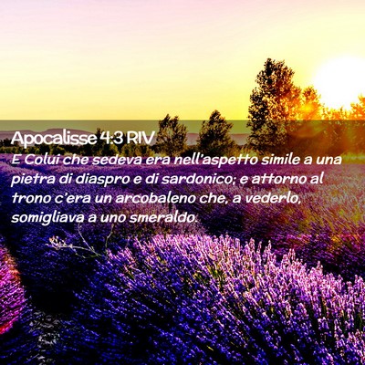 Picture 02 - Apocalisse 4:3 RIV - E Colui che sedeva era nell’aspetto simile a - Bible Verse Picture