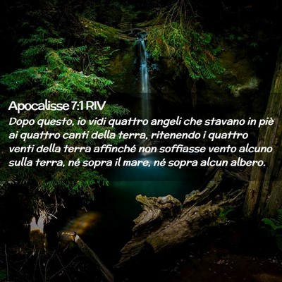 Picture 02 - Apocalisse 7:1 RIV - Dopo questo, io vidi quattro angeli che stavano - Bible Verse Picture