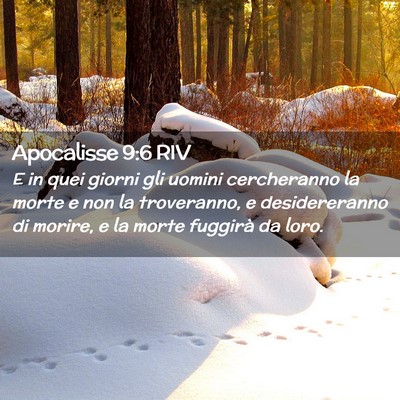 Picture 02 - Apocalisse 9:6 RIV - E in quei giorni gli uomini cercheranno la morte - Bible Verse Picture