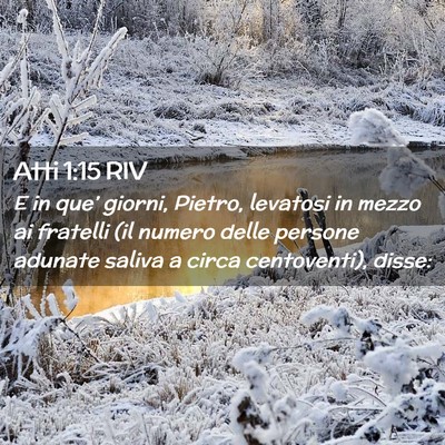 Picture 02 - Atti 1:15 RIV - E in que’ giorni, Pietro, levatosi in mezzo ai - Bible Verse Picture