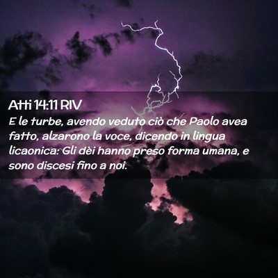 Picture 02 - Atti 14:11 RIV - E le turbe, avendo veduto ciò che Paolo avea - Bible Verse Picture