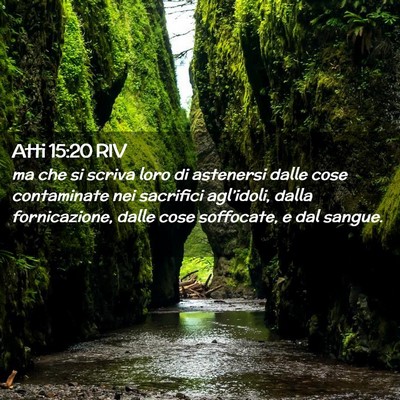 Picture 02 - Atti 15:20 RIV - ma che si scriva loro di astenersi dalle cose - Bible Verse Picture