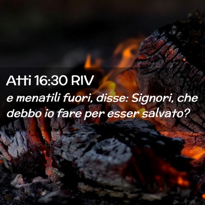 Picture 02 - Atti 16:30 RIV - e menatili fuori, disse: Signori, che debbo io - Bible Verse Picture
