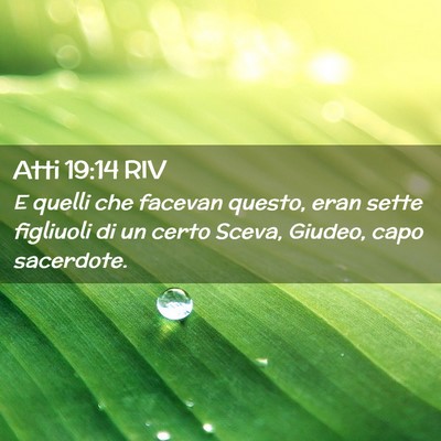 Picture 02 - Atti 19:14 RIV - E quelli che facevan questo, eran sette figliuoli - Bible Verse Picture