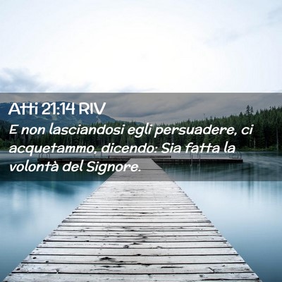 Picture 02 - Atti 21:14 RIV - E non lasciandosi egli persuadere, ci acquetammo, - Bible Verse Picture