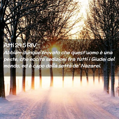 Picture 02 - Atti 24:5 RIV - Abbiam dunque trovato che quest’uomo è una - Bible Verse Picture