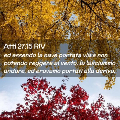 Picture 02 - Atti 27:15 RIV - ed essendo la nave portata via e non potendo - Bible Verse Picture