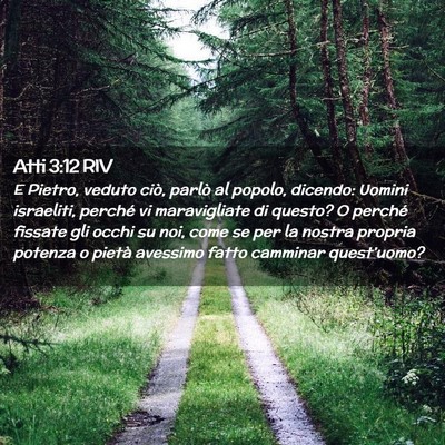 Picture 02 - Atti 3:12 RIV - E Pietro, veduto ciò, parlò al popolo, dicendo: - Bible Verse Picture