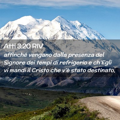 Picture 02 - Atti 3:20 RIV - affinché vengano dalla presenza del Signore dei - Bible Verse Picture