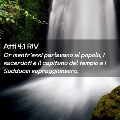 Picture 02 - Atti 4:1 RIV - Or mentr’essi parlavano al popolo, i sacerdoti - Bible Verse Picture
