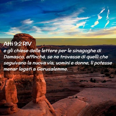 Picture 02 - Atti 9:2 RIV - e gli chiese delle lettere per le sinagoghe di - Bible Verse Picture