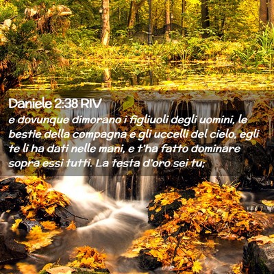 Picture 02 - Daniele 2:38 RIV - e dovunque dimorano i figliuoli degli uomini, le - Bible Verse Picture