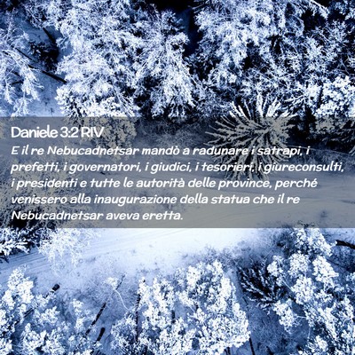 Picture 02 - Daniele 3:2 RIV - E il re Nebucadnetsar mandò a radunare i - Bible Verse Picture