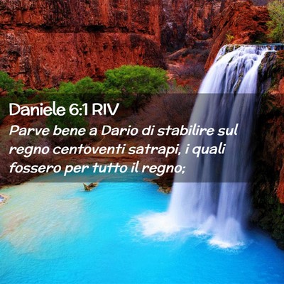 Picture 02 - Daniele 6:1 RIV - Parve bene a Dario di stabilire sul regno - Bible Verse Picture