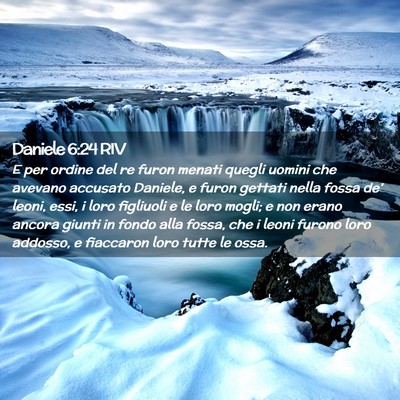 Picture 02 - Daniele 6:24 RIV - E per ordine del re furon menati quegli uomini - Bible Verse Picture