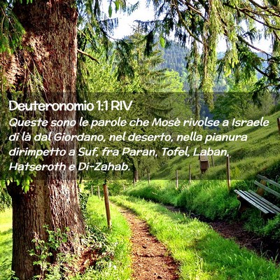 Picture 02 - Deuteronomio 1:1 RIV - Queste sono le parole che Mosè rivolse a Israele - Bible Verse Picture