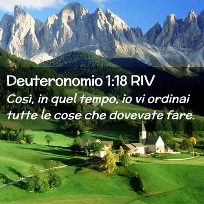 Picture 02 - Deuteronomio 1:18 RIV - Così, in quel tempo, io vi ordinai tutte le cose - Bible Verse Picture