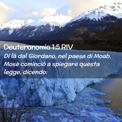 Picture 02 - Deuteronomio 1:5 RIV - Di là dal Giordano, nel paese di Moab, Mosè - Bible Verse Picture