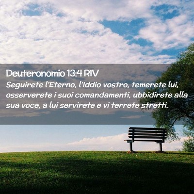 Picture 02 - Deuteronomio 13:4 RIV - Seguirete l’Eterno, l’Iddio vostro, temerete - Bible Verse Picture