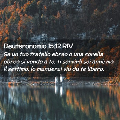 Picture 02 - Deuteronomio 15:12 RIV - Se un tuo fratello ebreo o una sorella ebrea si - Bible Verse Picture