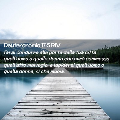 Picture 02 - Deuteronomio 17:5 RIV - farai condurre alle porte della tua città - Bible Verse Picture