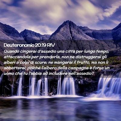 Picture 02 - Deuteronomio 20:19 RIV - Quando cingerai d’assedio una città per lungo - Bible Verse Picture
