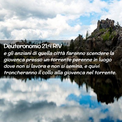 Picture 02 - Deuteronomio 21:4 RIV - e gli anziani di quella città faranno scendere - Bible Verse Picture