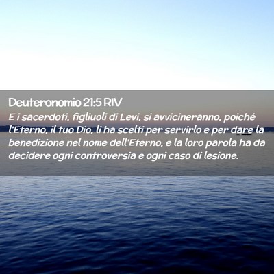 Picture 02 - Deuteronomio 21:5 RIV - E i sacerdoti, figliuoli di Levi, si - Bible Verse Picture