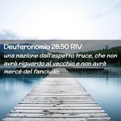 Picture 02 - Deuteronomio 28:50 RIV - una nazione dall’aspetto truce, che non avrà - Bible Verse Picture