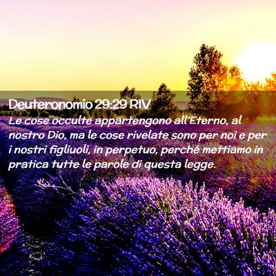 Picture 02 - Deuteronomio 29:29 RIV - Le cose occulte appartengono all’Eterno, al - Bible Verse Picture
