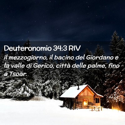 Picture 02 - Deuteronomio 34:3 RIV - il mezzogiorno, il bacino del Giordano e la valle - Bible Verse Picture