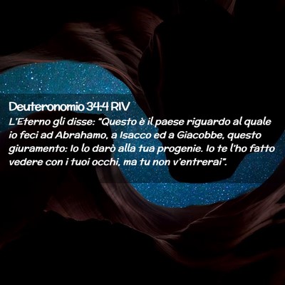 Picture 02 - Deuteronomio 34:4 RIV - L’Eterno gli disse: “Questo è il paese - Bible Verse Picture