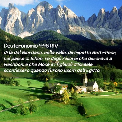 Picture 02 - Deuteronomio 4:46 RIV - di là dal Giordano, nella valle, dirimpetto - Bible Verse Picture