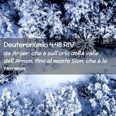 Picture 02 - Deuteronomio 4:48 RIV - da Aroer, che è sull’orlo della valle - Bible Verse Picture