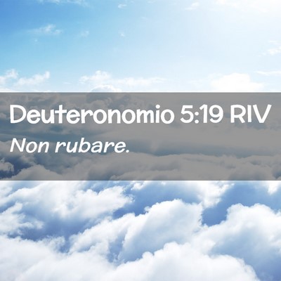 Picture 02 - Deuteronomio 5:19 RIV - Non - Bible Verse Picture
