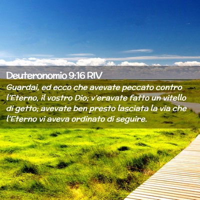 Picture 02 - Deuteronomio 9:16 RIV - Guardai, ed ecco che avevate peccato contro - Bible Verse Picture