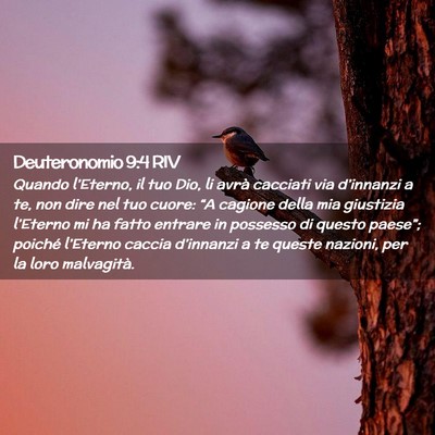 Picture 02 - Deuteronomio 9:4 RIV - Quando l’Eterno, il tuo Dio, li avrà cacciati - Bible Verse Picture