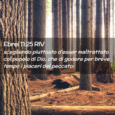 Picture 02 - Ebrei 11:25 RIV - scegliendo piuttosto d’esser maltrattato col - Bible Verse Picture