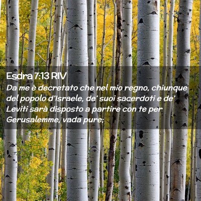 Picture 02 - Esdra 7:13 RIV - Da me è decretato che nel mio regno, chiunque - Bible Verse Picture